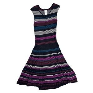 Ella Moss Sleeveless Striped Knit Sweater Dress 12